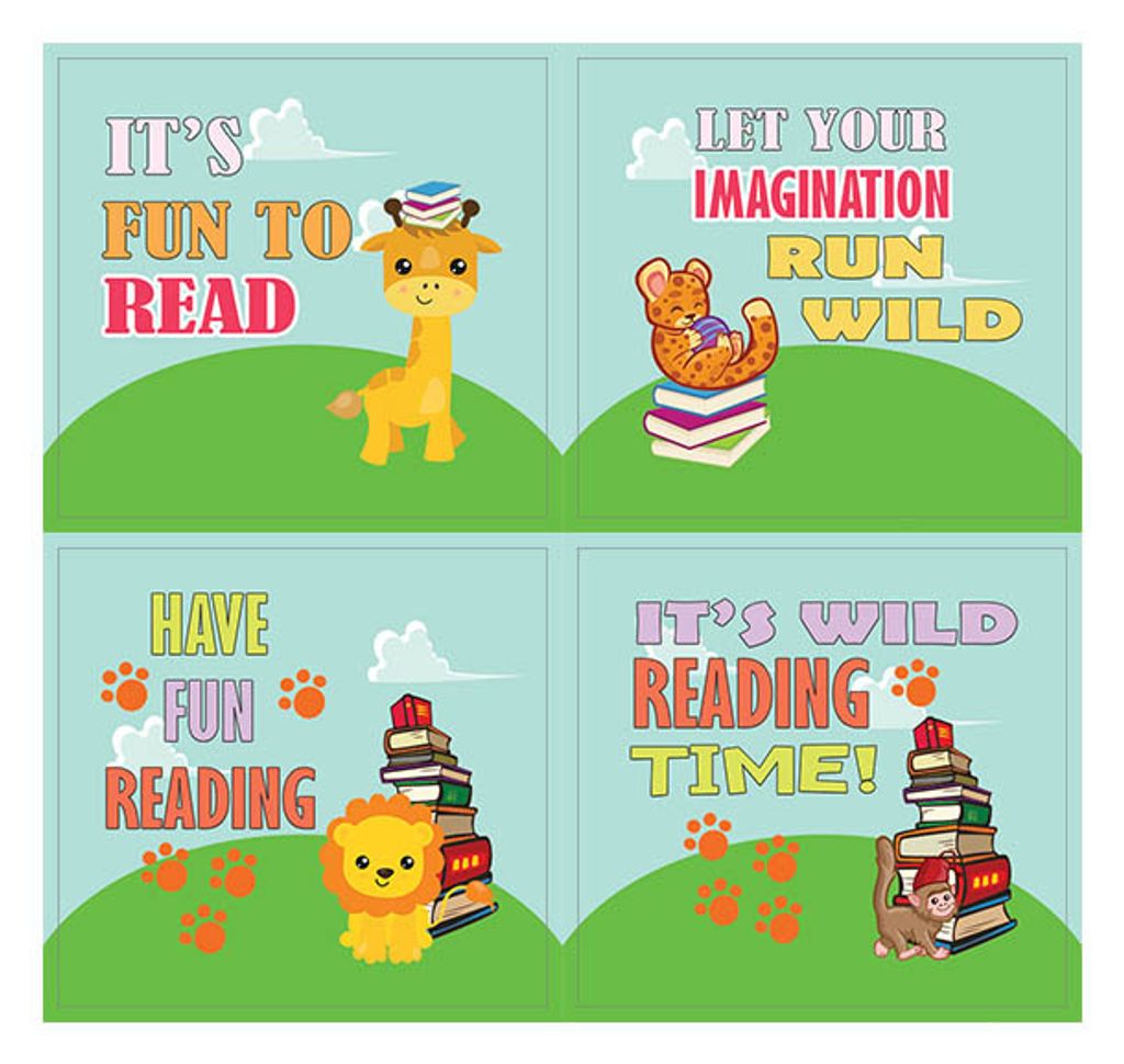 CNSST2054_ST1_Cute Sayings Wild Animals Stickers