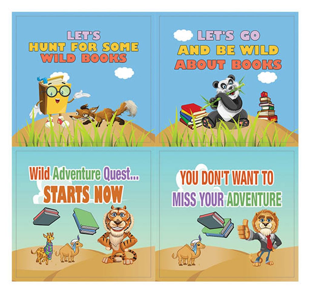 CNSST2054_ST3_Cute Sayings Wild Animals Stickers