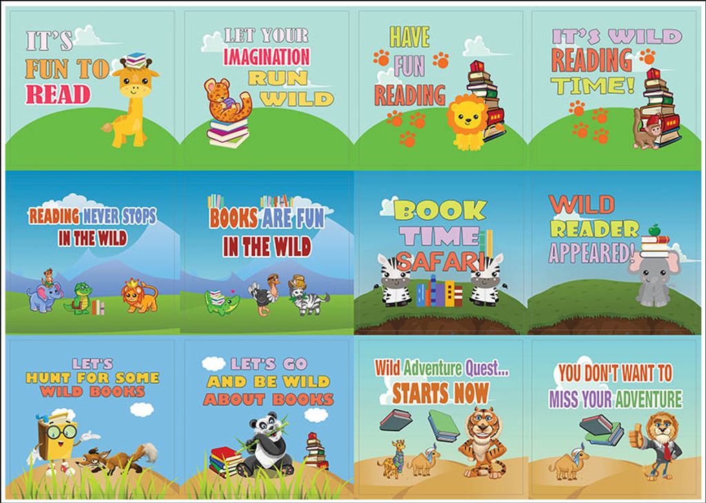 CNSST2054_WBL_Cute Sayings Wild Animals Stickers