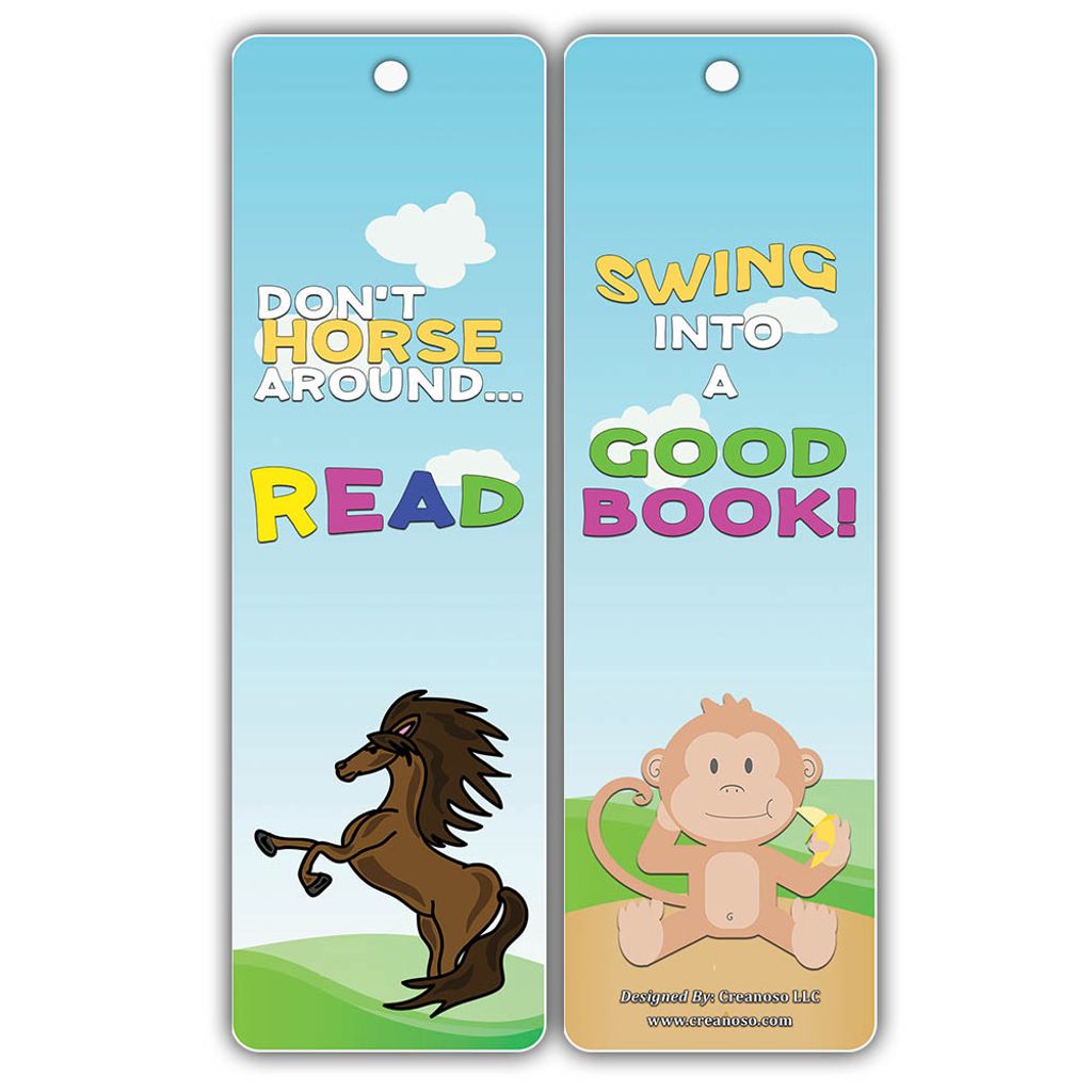 Animal Good Reading Habits Bookmarks D5