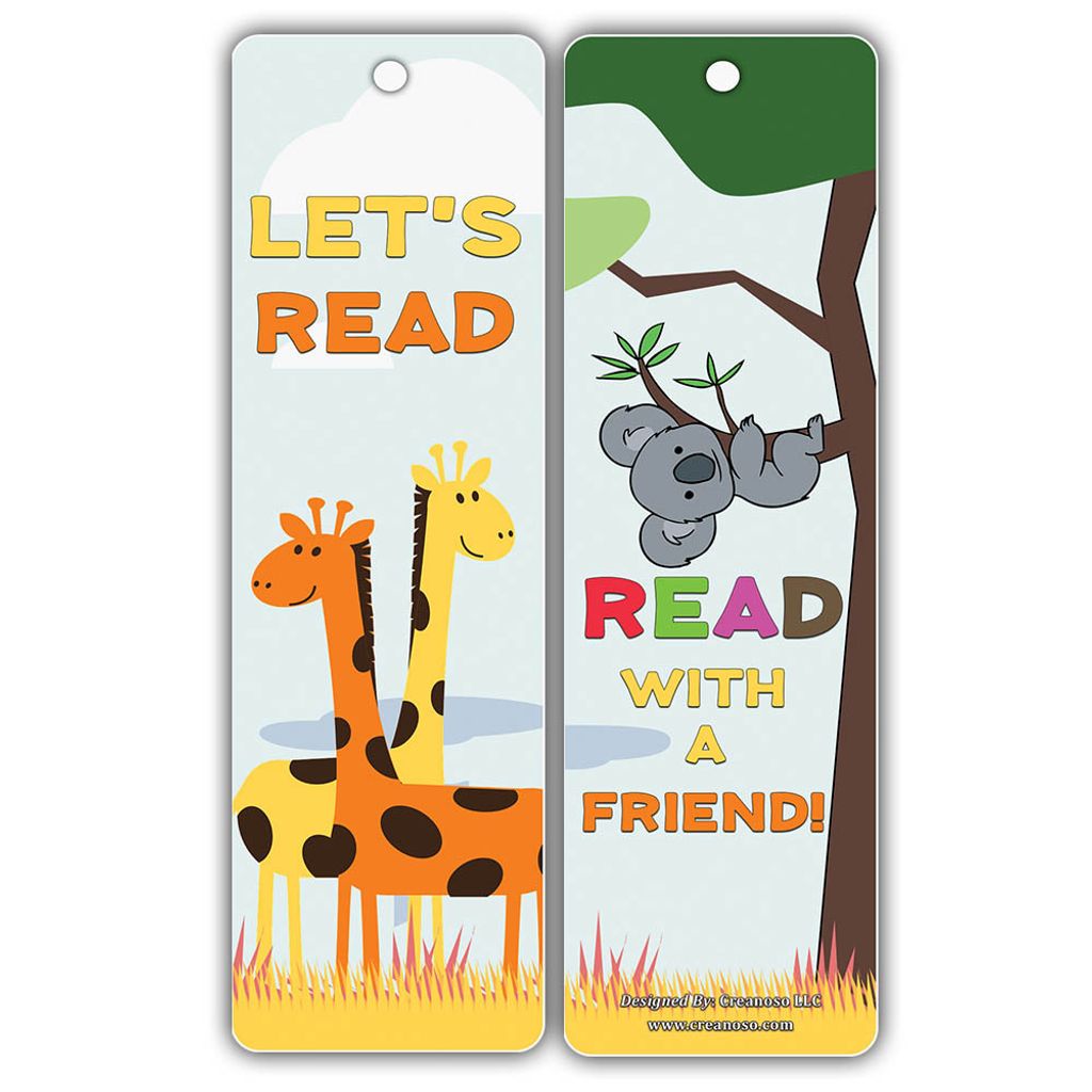 Animal Good Reading Habits Bookmarks D2