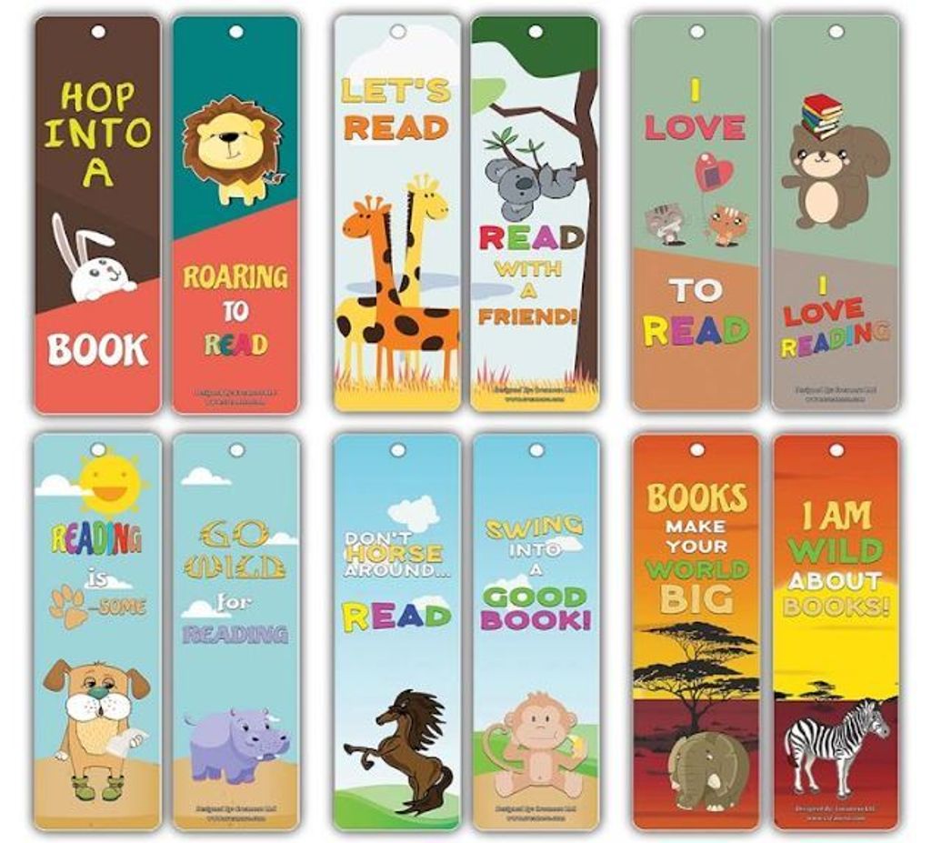 Animal Good Reading Habits Bookmarks _Bookmarks Only