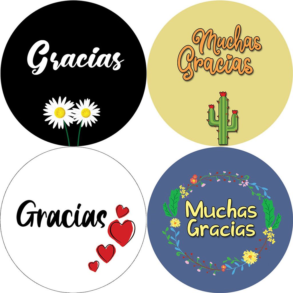 CNSST4030_4n1 4_Gracias Stickers