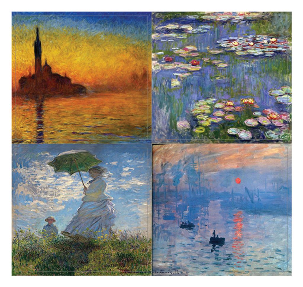 Claude Monet Stickers 4D-1