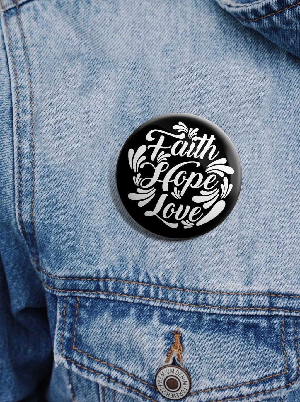 NEPB5003 - Christian Pinback Buttons - Faith Hope Love - MockUp 3