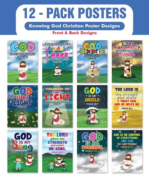NEPT4009_main_12P_Knowing God Christian Poster_12Packs