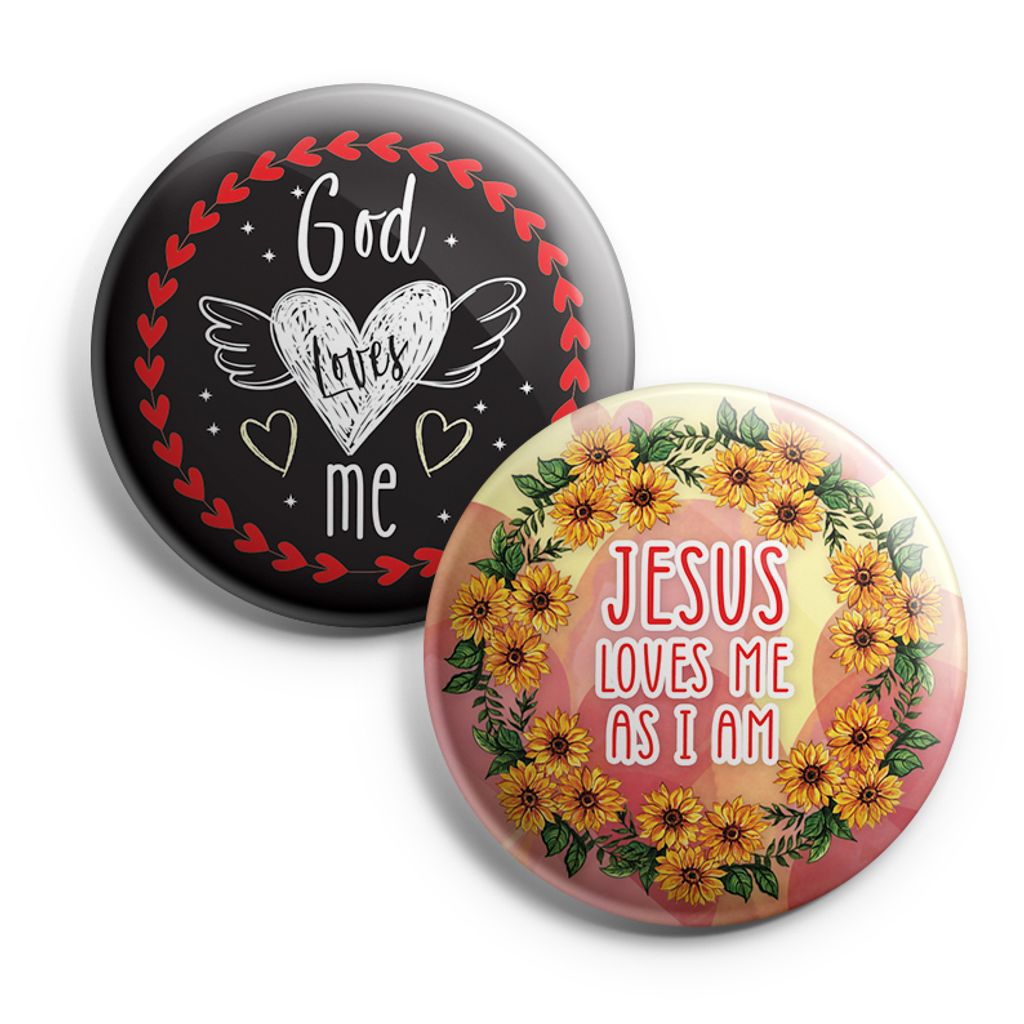 NEPB5030_pb1_Jesus Loves You - Pinback Button Pins_2n1