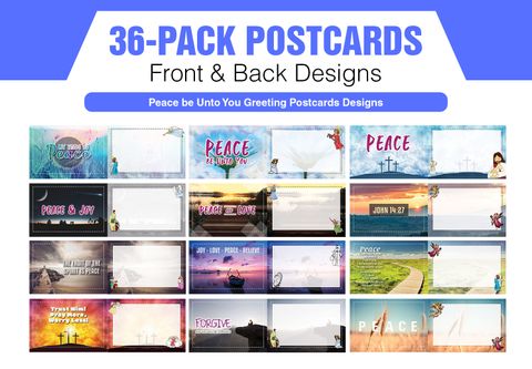 NEPC4003_main_36P_Peace Unto You Greeting Postcards_36Packs