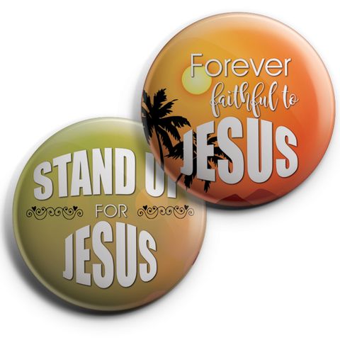 NEPB1202 - 2N1_Stand Up For Jesus Pinback Buttons - 1