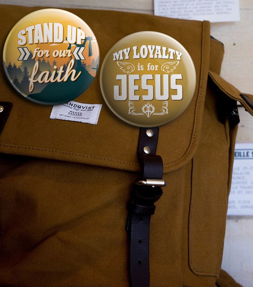 NEPB1202 - Stand Up For Jesus Pinback Buttons - Mockup 3