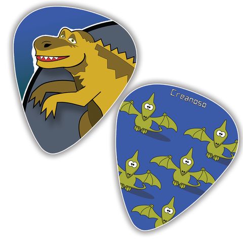 CNSGP3002_GP1_aFRONT_Dinosaur Guitar Picks Series 2