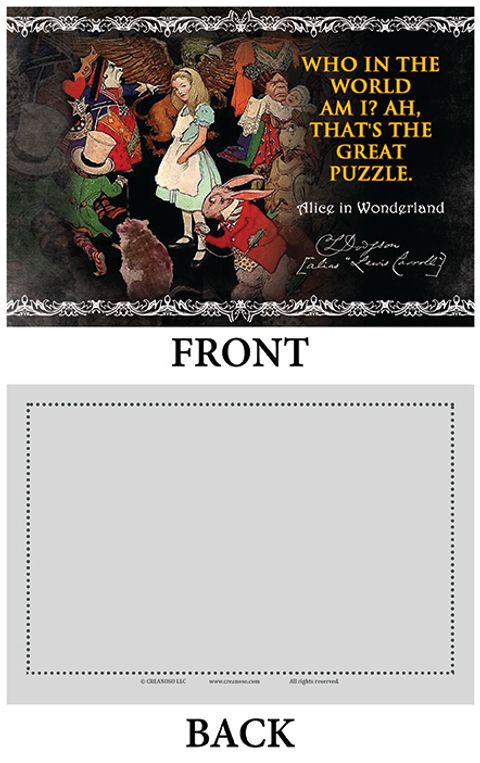 CNSPC5003_PC_front and back__Alice in Wonderland Postcards