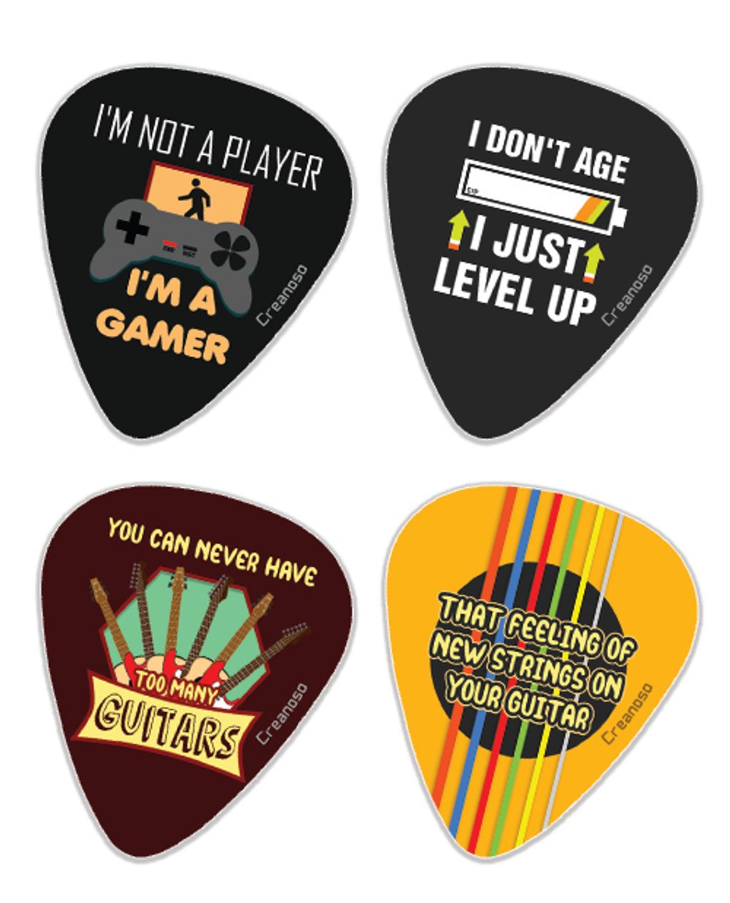 CNSGP5012_Gp2_Fun Guitar Picks Plectrum_4n1