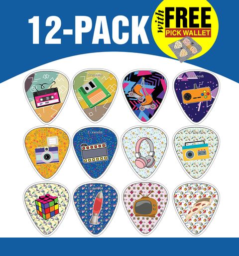 CNSGP4007_main_12P_90'S Style Guitar Picks_Product Packs