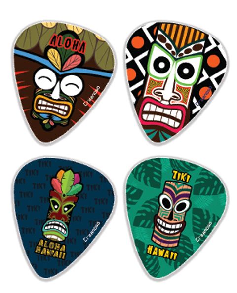 CNSGP5017_Gp1_Aloha Tiki Art Design Guitar Picks_4n1