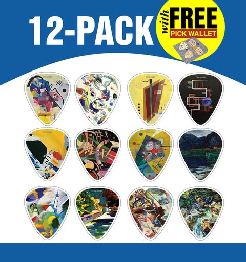 CNSGP4010_12P_main_Abstract Guitar picks by Wassily Kandinsky