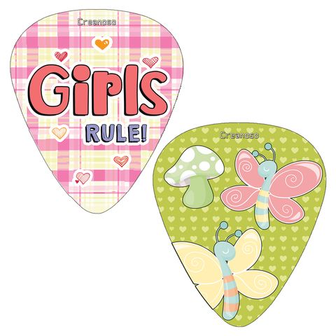 CNSGP4013_G 1_Girls Rule Guitar picks