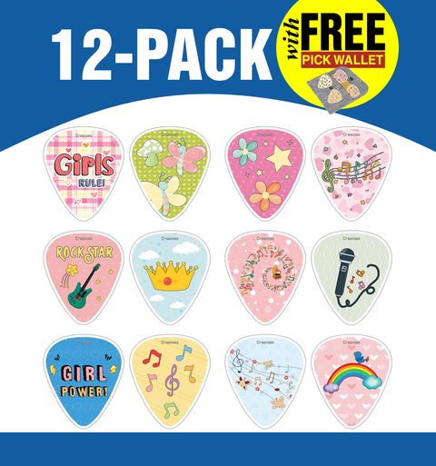 CNSGP4013_main_12P_Girls Rule Guitar picks