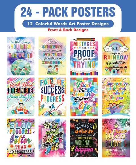 CNSPT5004_main_24P_Colorful Words Art Poster_24 Pack