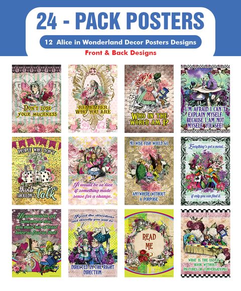 CNSPT5005_main_24P_Alice in Wonderland Decor Posters_24 Pack