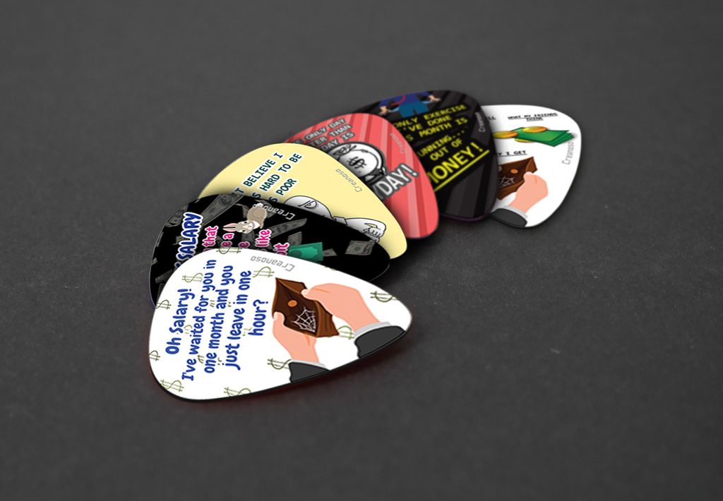 CNSGP5022 - Funny Salary Quotes Guitar Picks - MockUp1