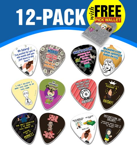 CNSGP5022_main_12P_Funny Salary Quotes Guitar Picks_12Packs