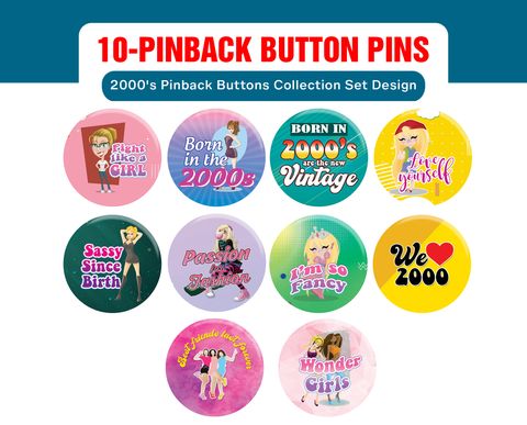 CNSPBL3012 - 2000's Pinback Buttons_10 Pack
