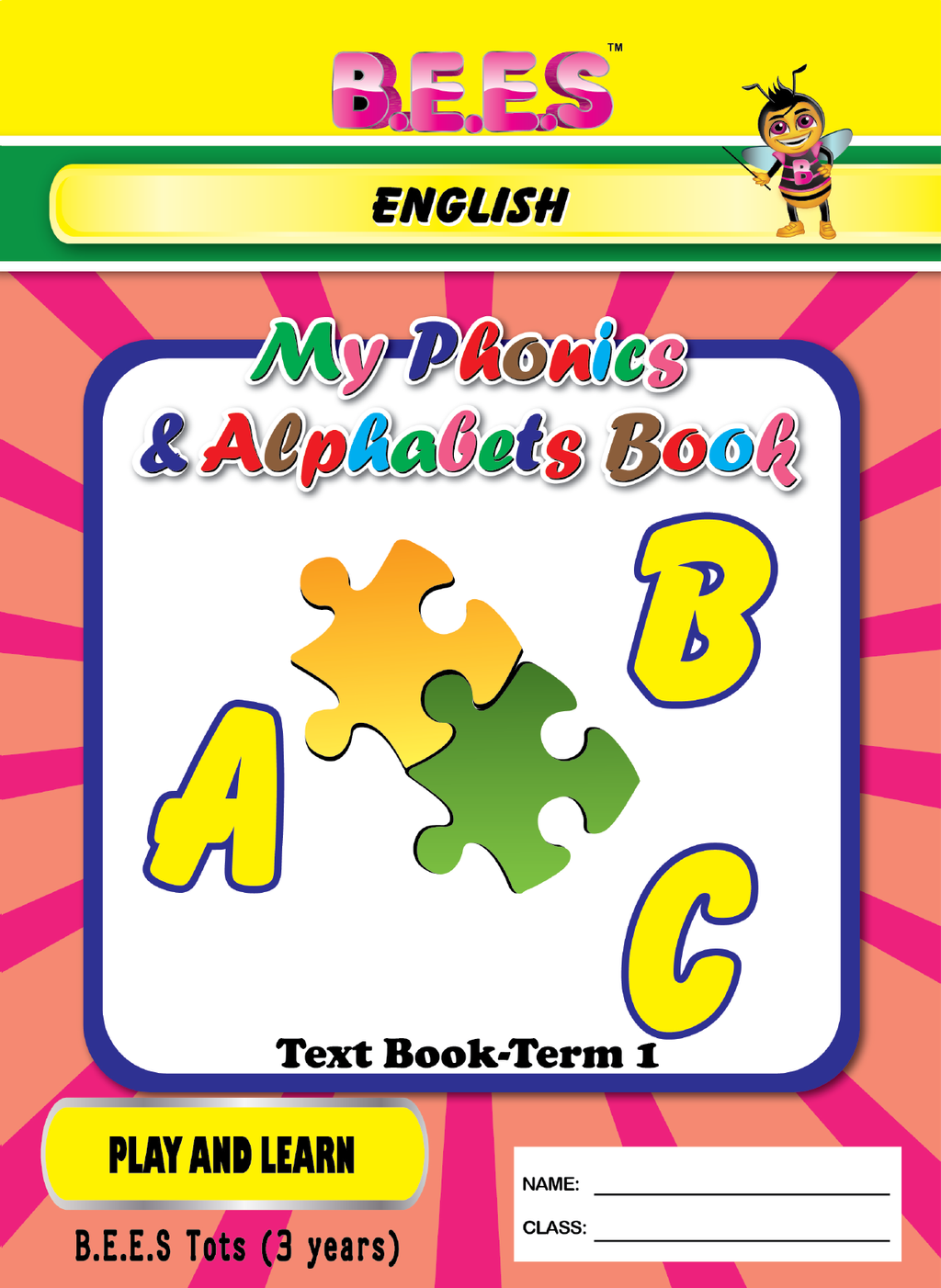 3 Years Alphabet Phonics Workbook Book 1 32 Pages Bees Edusystems