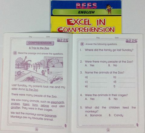 6 YEARS ENG COMPREHENSION & VOCABULARY (BOOK 2) - 40 PAGES – BEES EDUSYSTEMS 6 YEARS ENG COMPREHENSION & VOCABULARY (BOOK 2) - 40 PAGES – BEES EDUSYSTEMS