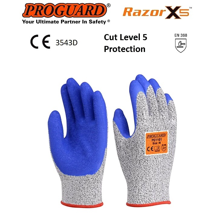 RAZOR X5 Cut Resistant Breathable Nitrile Coated Glove