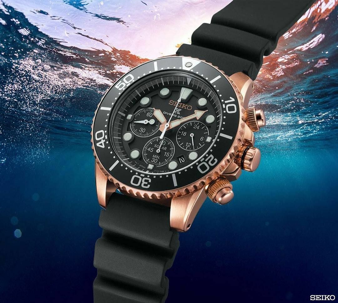 Seiko diver 2024 rose gold