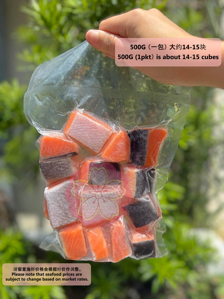 FROZEN SALMON CUBE——
