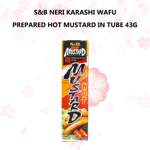 S&B NERI KARASHI WAFU PREPARED HOT MUSTARD IN TUBE 43G