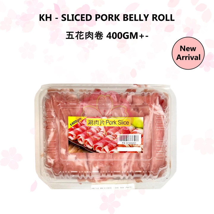 KH - SLICED PORK BELLY ROLL 五花肉卷 400GM+-_NA