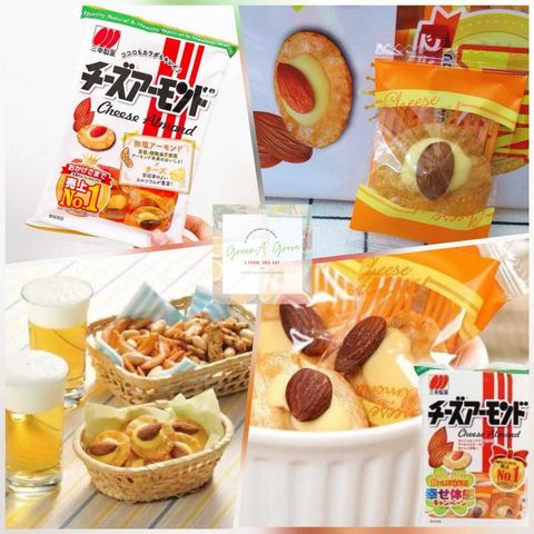 Japan Premium Sanko-Seika Japanese Rice Cake with Cheese and Unsalted Almond 日本碳烤芝士“无盐”杏仁仙贝米果饼 [2].jpeg