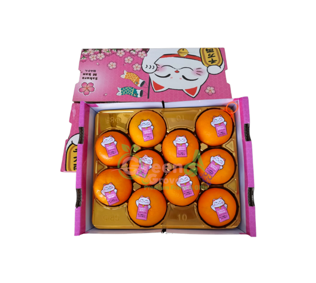 (Pre-Order) LNY2462XL Japan Variety Premium Sakura Mikan Mandarins 日本品种特秀樱花蜜柑 (Size 2XL - approx 4KG)