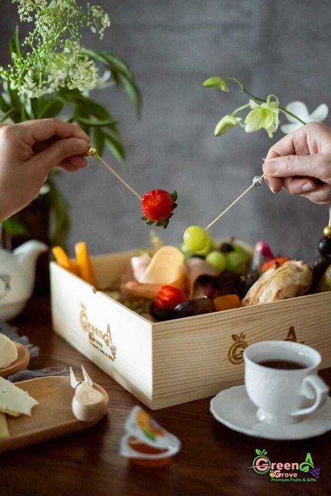 Gourmet Grazing Platter Solid Wooden Gift Box (Sweet & Savoury) [2]