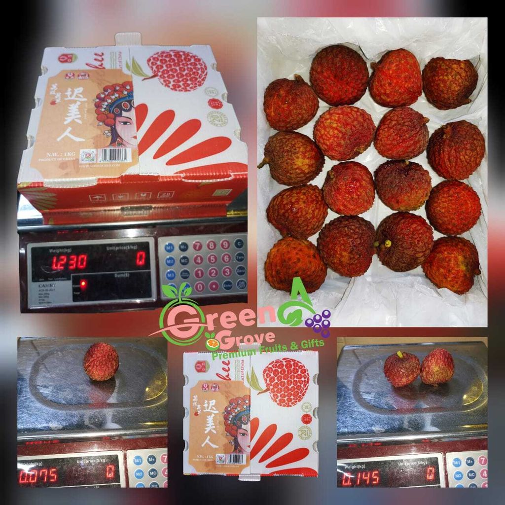 China Fresh Premium Lateness Beauty 迟美人 Lychees