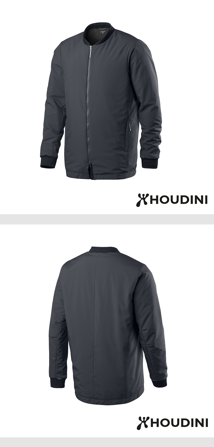 瑞典【Houdini】Pitch Jacket 長版MA-1版型鋪科技棉夾克-1