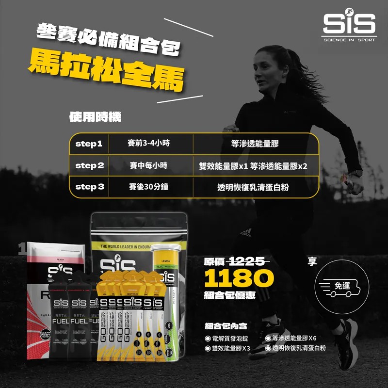 SiS 參賽必備精選組合包 馬拉松全馬-1