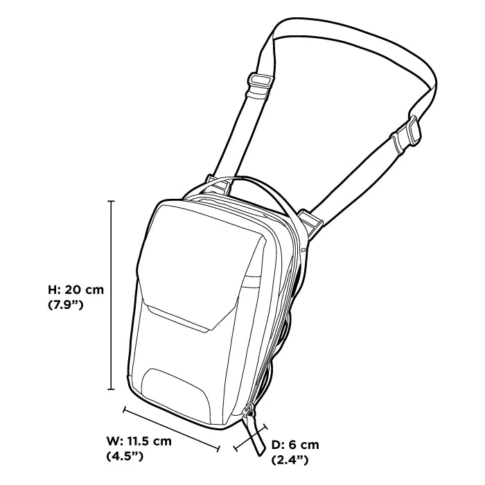Modular Sling V2 多功能手機袋尺寸