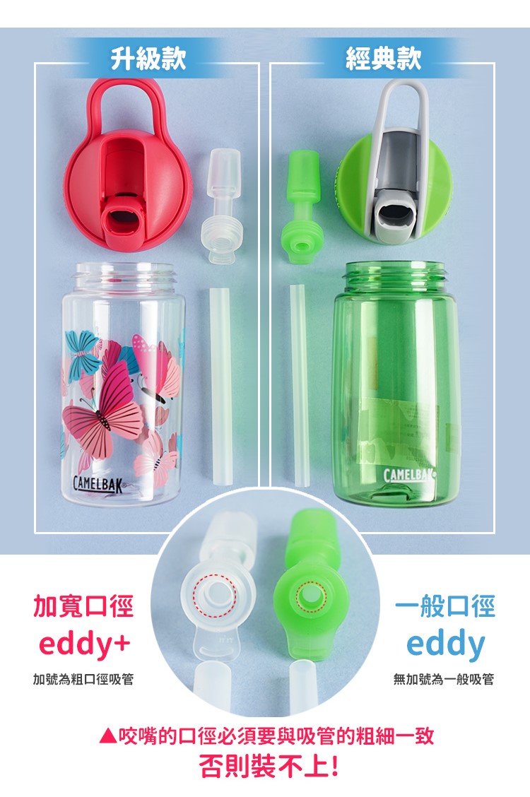 【CAMELBAK】400ml eddy+ 兒童吸管單層不鏽鋼水瓶(兒童水壺)-5
