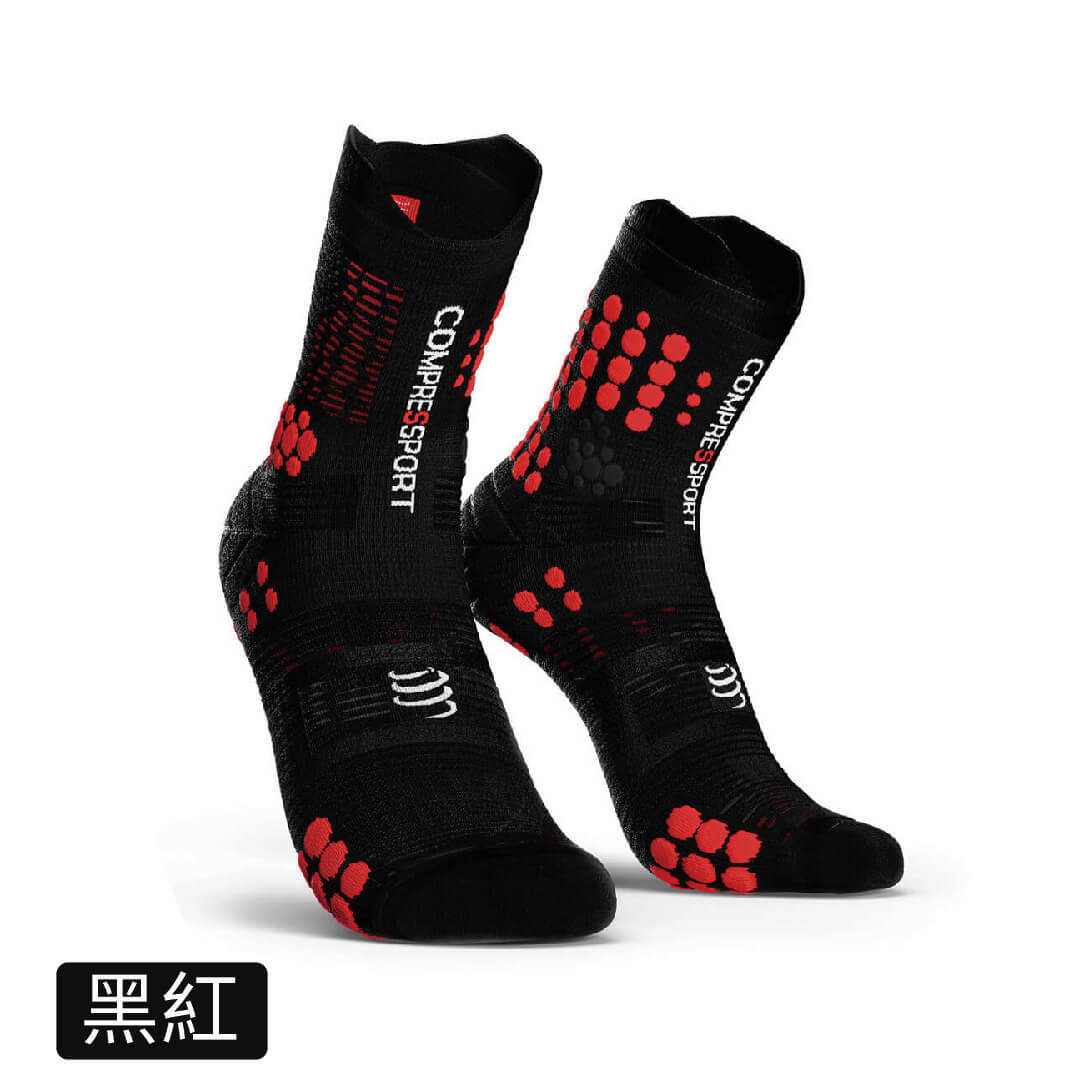 V3 越野跑襪(黑紅)