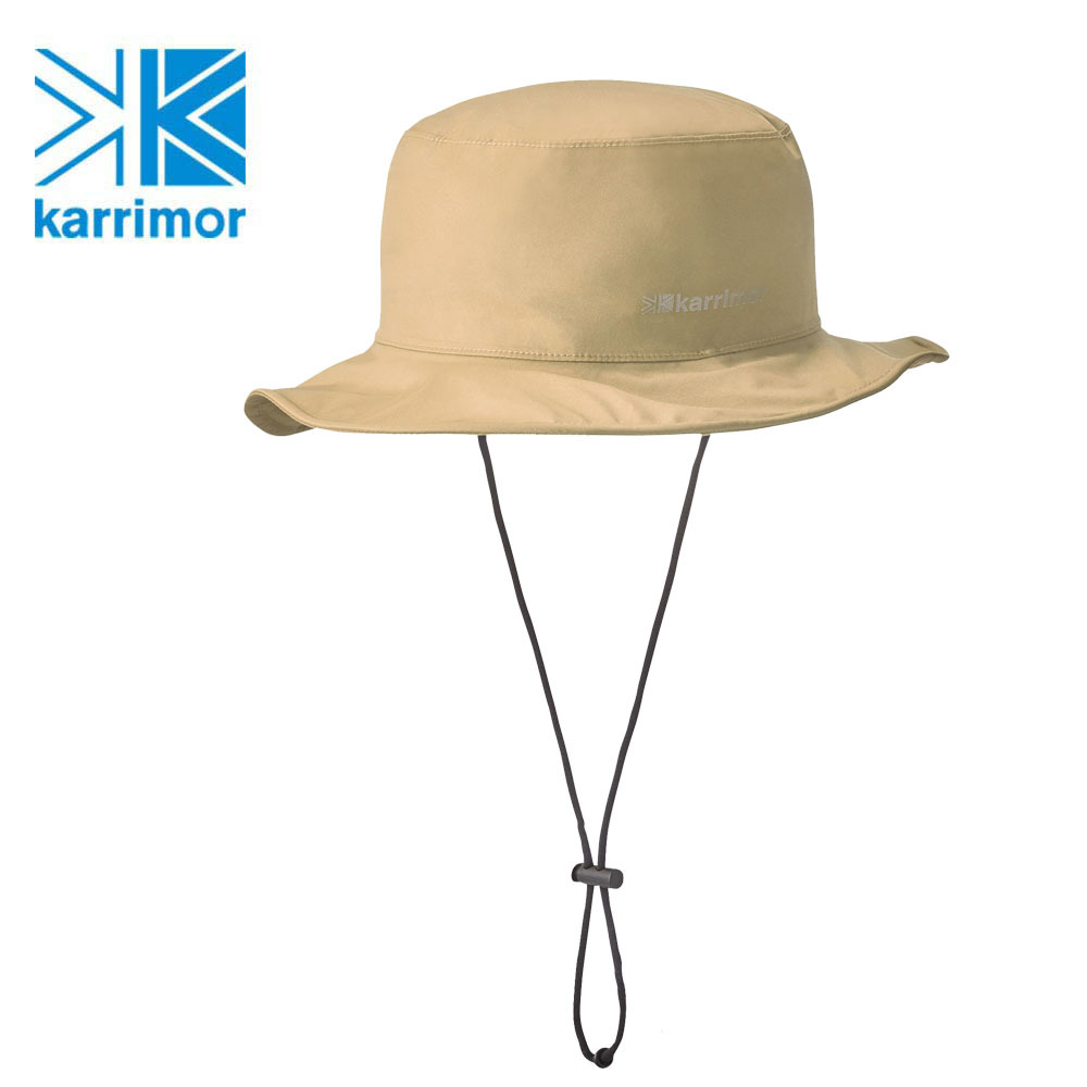 日系[ Karrimor ] pocketable rain hat 防水圓盤帽 米黃.jfif