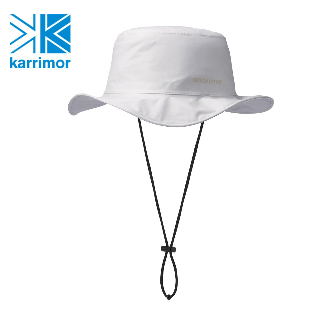 日系[ Karrimor ] pocketable rain hat 防水圓盤帽 銀.jfif