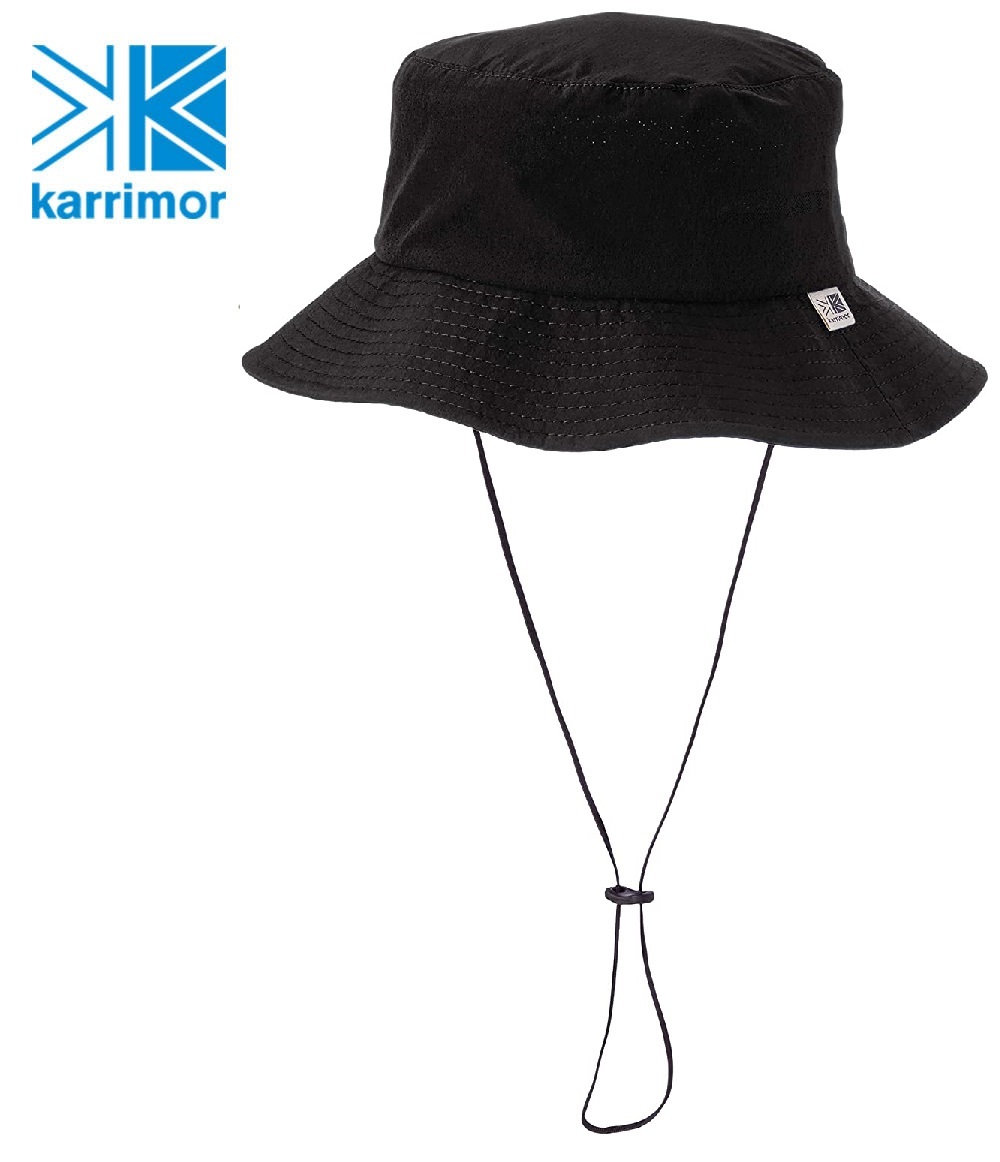 日系[ Karrimor ] Trek Hat 透氣彈性圓盤帽 黑.jpg