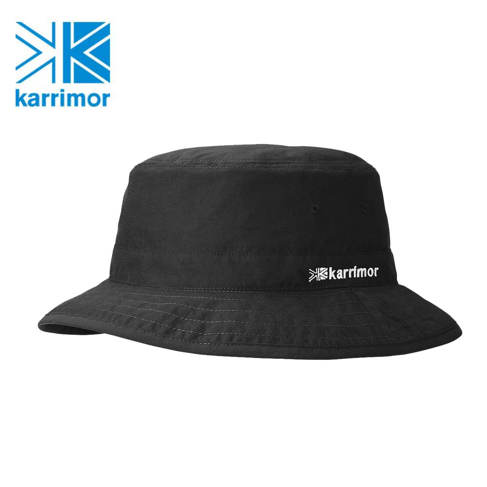 日系[ Karrimor ]packable traveller hat可收納抗菌防潑水圓盤帽-黑.png