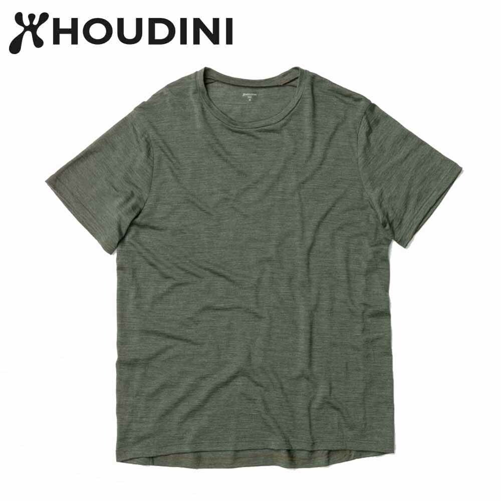 瑞典【Houdini】M`s Activist Tee 男 羊毛混紡天絲短袖 柳樹綠.jpg
