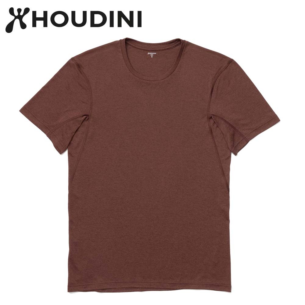 瑞典【Houdini】M`s Dynamic Tee 男短袖快速排汗衣 甘納許紅