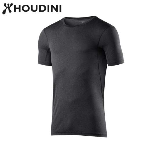 瑞典【Houdini】Dynamic Tee 男款排汗衣 純黑